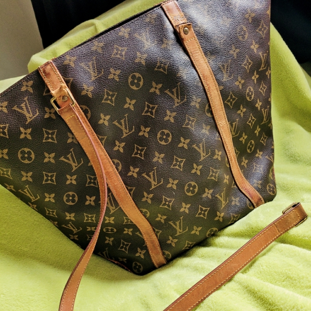 Louis Vuitton Shopping Sac Monogram MM Canvas Tote